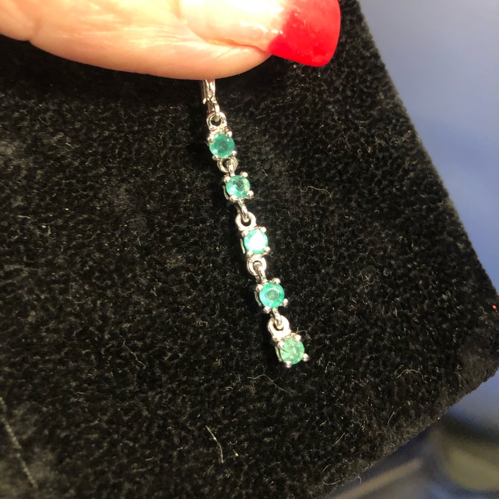 Emerald Dangle Earrings
